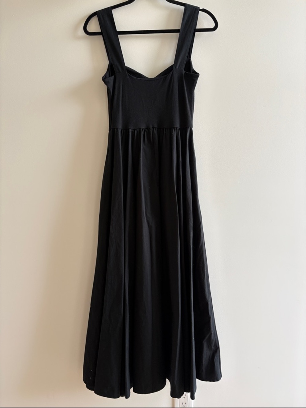 J. Crew Classic Black A-Line Maxi Dress with Wide Straps - S - Picture 2 of 6
